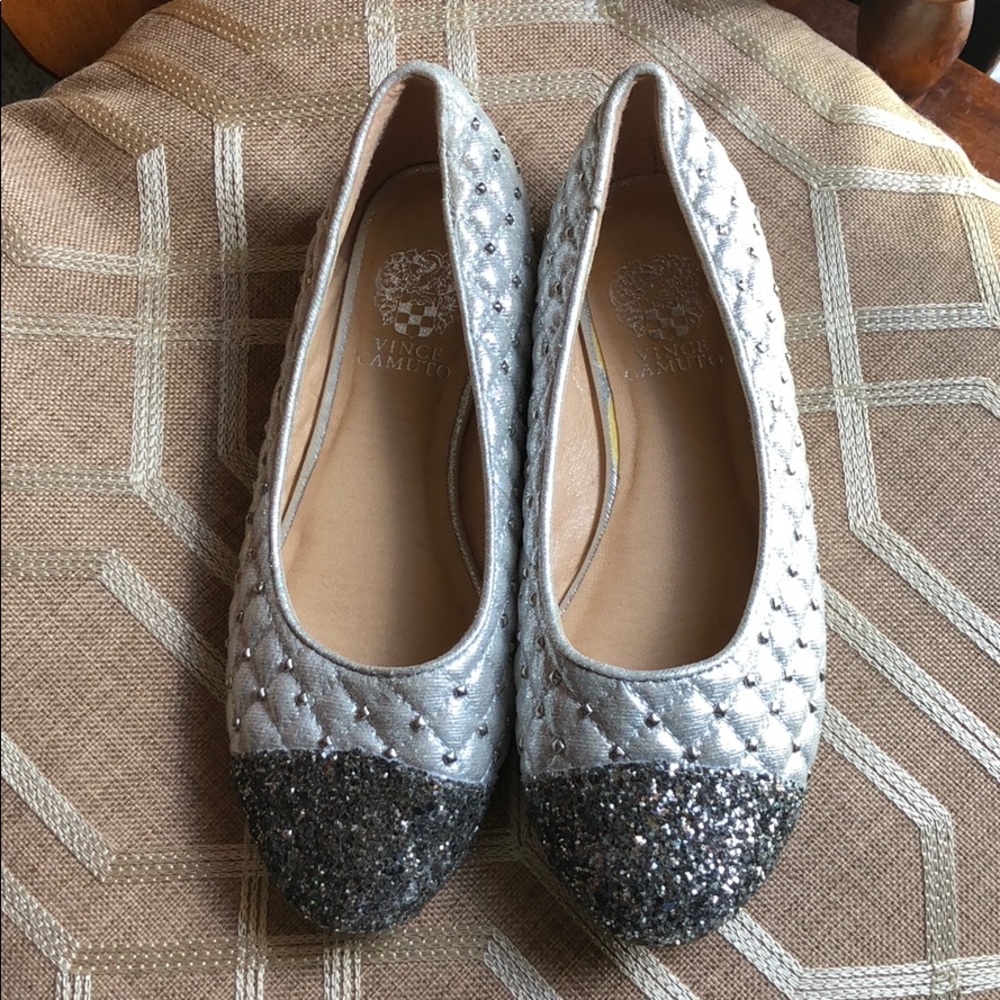 Vince Camuto girls stone glitter ballet shoes 2